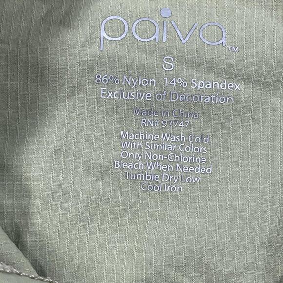 Paiva Windbreaker Full Zip Hooded Long Sleeve Women’s Size S Small Green - Picture 10 of 10